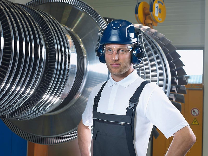 Uvex Pheos B-S-WR Protective Helmet - Ventilated Work Helmet for Construction Site - Blue - Image 2