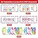 DAZONGE 24 Pack Valentines Day Gifts for Kids Pop It Bracelet Valentines Cards Fidget Pop Bracelets for Classroom Exchange School Valentines Party Favors for Boys Girls - Image 3