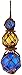 Hampton Nautical Hampton Nautical 3xglass-101 Amber-Blue Japanese Ball Fishing Floats with Brown Netting Decoration 11"-Glass Buoy  - Image 2