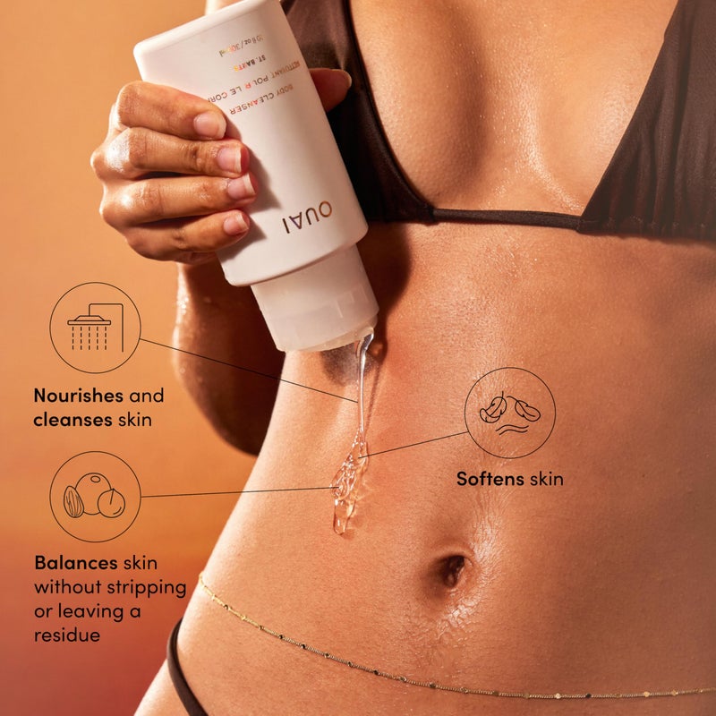 Ouai منظف الجسم OUAI، سانت بارتس - غسول رغوي للجسم بزيت الجوجوبا وزيت ثمر الورد لترطيب البشرة وتغذيتها وتوازنها وتنعيمها - منتجات للعناية بالبشرة خالية من البارابين والفثالات والكبريتات - 10 أونصة - Image 2
