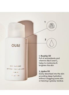 Ouai OUAI Body Cleanser, St. Barts - Foaming Body Wash with Jojoba Oil and Rosehip Oil to Hydrate, Nurture, Balance and Soften Skin - Paraben, Phthalate and Sulfate Free Skin Care Products - 10 Oz  - Image 2