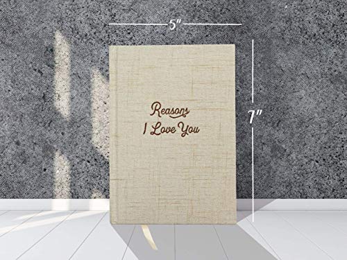 Avocado Goods Reasons Why I Love You - Blank Hardcover Love Book, Why I Love You Linen Journal Gift Book for Boyfriend or Girlfriend, Husband or Wife, Bride & Groom, or Couples I Love You Gifts Notebook, Love Journal - Image 5