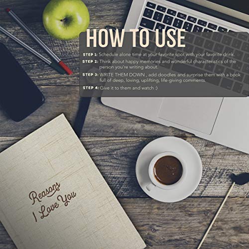 Avocado Goods Reasons Why I Love You - Blank Hardcover Love Book, Why I Love You Linen Journal Gift Book for Boyfriend or Girlfriend, Husband or Wife, Bride & Groom, or Couples I Love You Gifts Notebook, Love Journal - Image 3