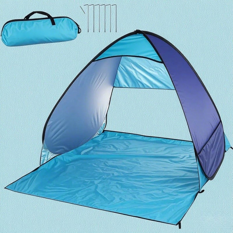 Automatic Instant Pop Up Beach Tent Lightweight Outdoor Beach Shade Sun Shelter Tent Canopy Cabana with Carry Bag - Image 1