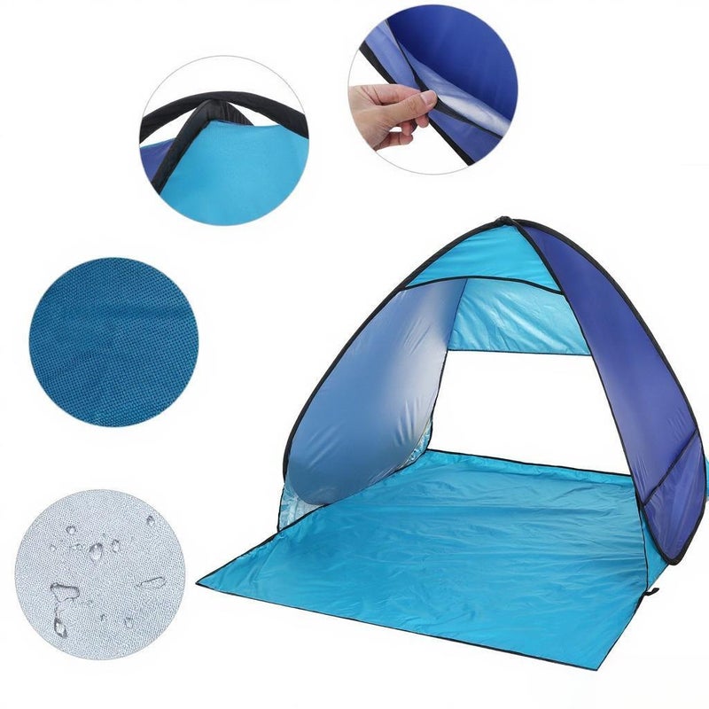 Automatic Instant Pop Up Beach Tent Lightweight Outdoor Beach Shade Sun Shelter Tent Canopy Cabana with Carry Bag - Image 5