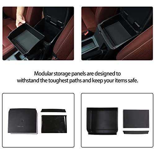 YUECHI Car Armrest Storage Box Organizer Accessories Compatible with Toyota Hilux REVO Hilux SR5 AN120 AN130 120 130 2015-2020 - Image 3