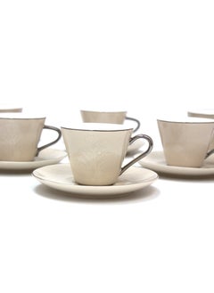 BLACKSTONE Turkish Cup and Saucer 12pc Set Tea Service 6 x Cups with 6 x Saucers  - Image 4
