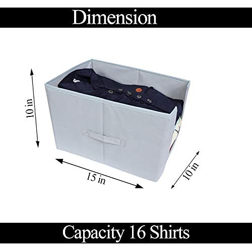 ABBASI Shirt Stacker Wardrobe Organizer Set pack of 4 GREY - Image 4