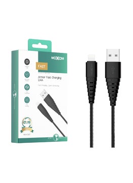 MOXOM CB21 V8 Amor Fast Charging Cable, Black 