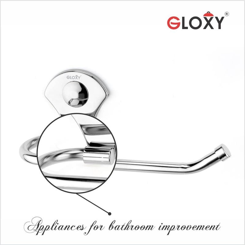GLOXY GLOXY Stainless Steel Napkin Ring - Towel Ring - Napkin Holder - Bathroom Hanger - Towel Hanger - Bathroom Accessories Set for Kitchen & Wash Basin Area (Chrome, 1pc)  - Image 3