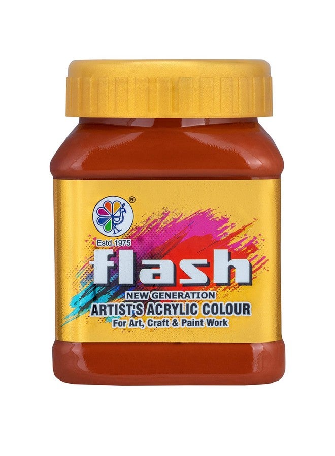Flash Acrylic Colour (Burnt Sienna, 200 ml) - Image 1