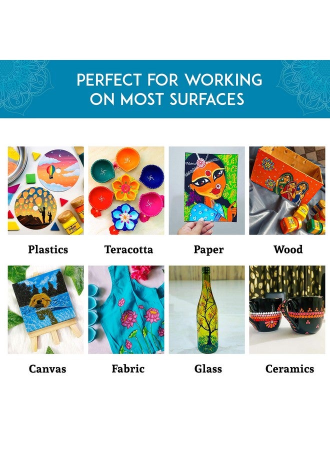 Flash Acrylic Colour (Burnt Sienna, 200 ml) - Image 4