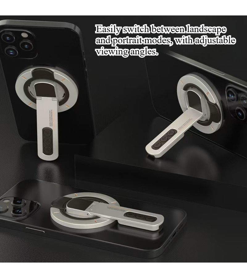 FUNSTAR Creative Phone Stand Black 360 Degree Rotation Multi Scene Application Satisfying Click Sound Relax - Image 3
