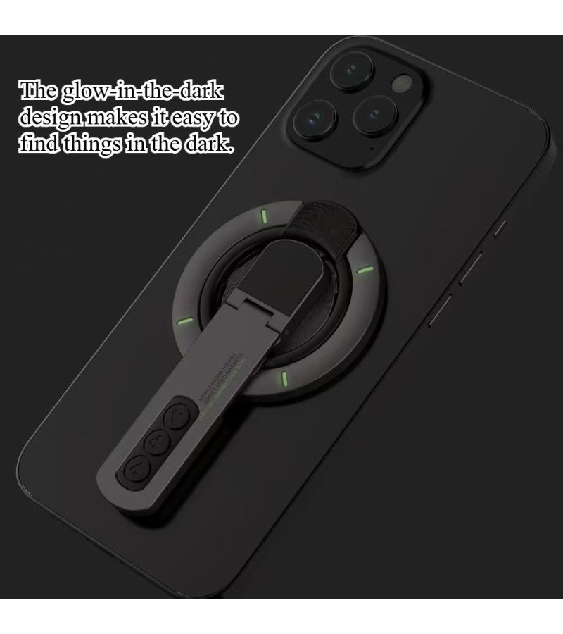 FUNSTAR Creative Phone Stand Black 360 Degree Rotation Multi Scene Application Satisfying Click Sound Relax - Image 4