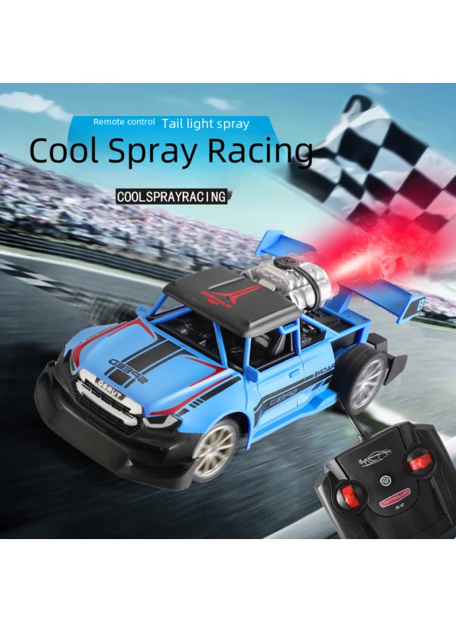 Loquat Hot Sale Remote Control Spray Car With Light Drift Variable Speed Car Charging Racing Children's Toy Car-Color:Green Charging - Image 2