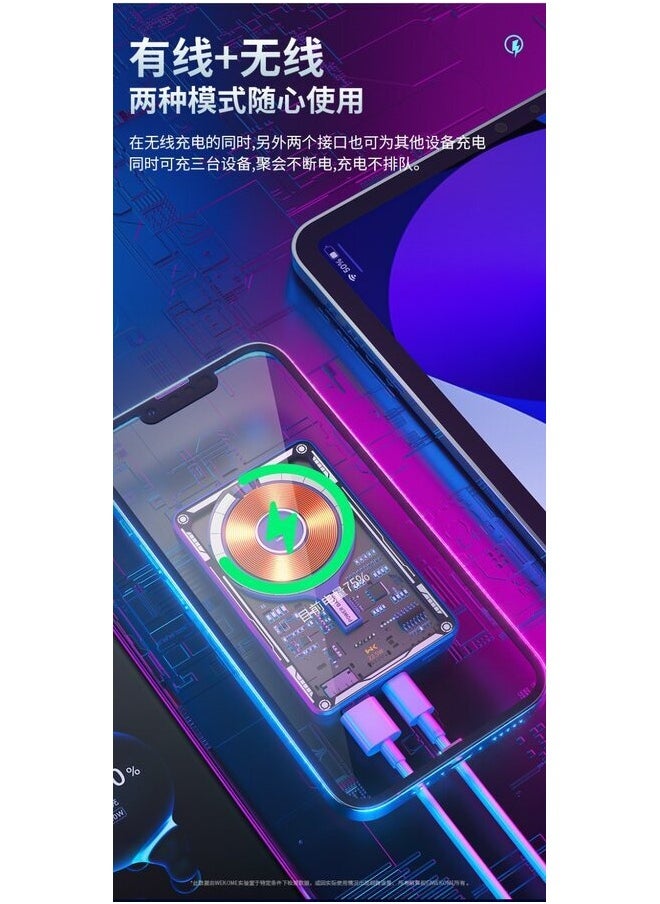A Power Bank with 10000mAh battery and 15W wireless charging and 22.5W cabled super fast charging. - pzsku/Z4CD4AE69BEC6B121B5B7Z/45/_/1716485266/f7673791-934d-44e6-84ec-0b1b3791e74c