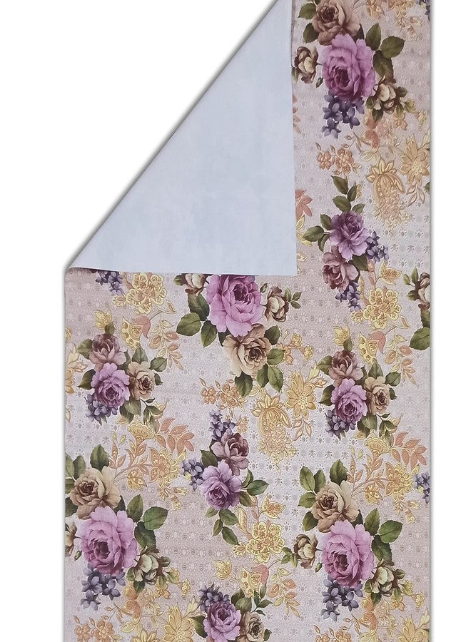 GROKI PVC Multicolor Floral Printed 6 Seater Kitchen Dining Table Cover Waterproof Rectangular Tablecloth 54x78 - Image 2