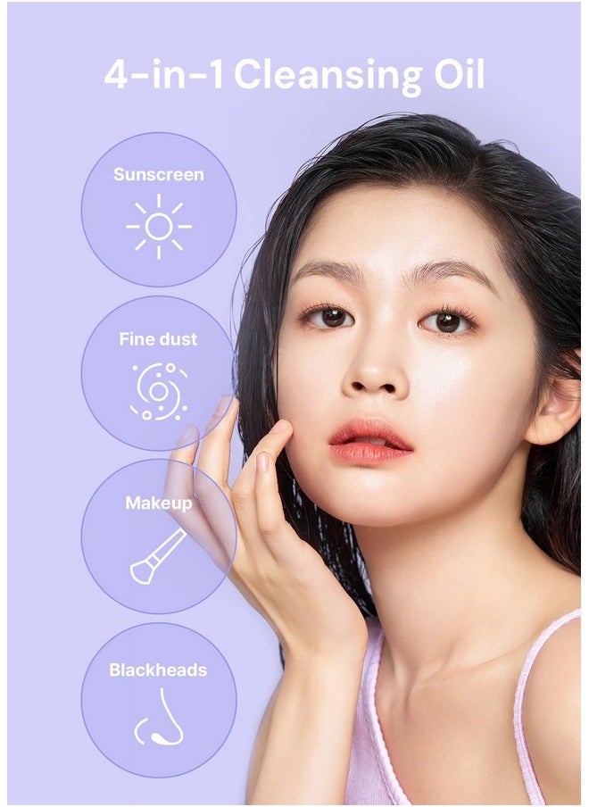 THANKYOU FARMER Pollufree Pore Deep Cleansing Oil Spf Cleanser Korean Perilla Herb Makeup Blackhead Remover Dermatologist Tested Korean Oil Cleanser 7.03 Fl.Oz. 200Ml  - Image 4