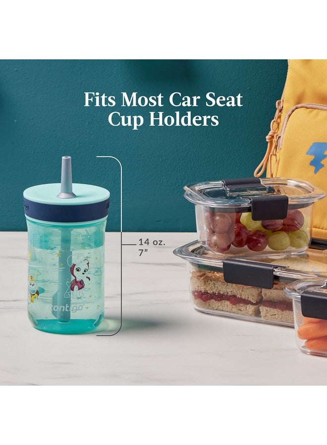 كونتيجو كوب كونتيجو باو باترول للأطفال مقاوم للانسكاب مع ماصة | زجاجة مياه بلاستيكية خالية من مادة BPA | سعة 14 أونصة، عبوة من قطعتين للمنزل والمدرسة والسفر - Image 4