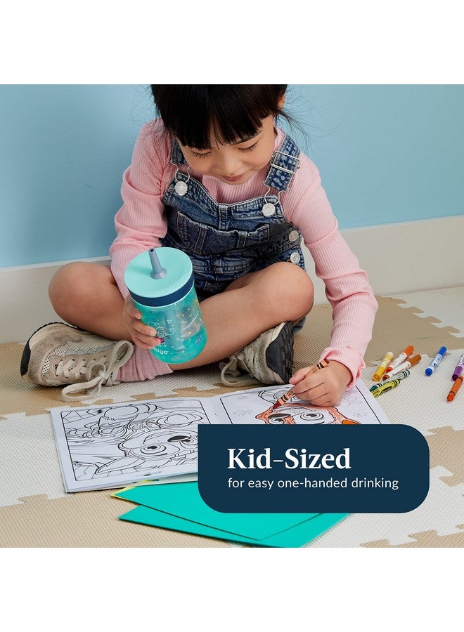 كونتيجو كوب كونتيجو باو باترول للأطفال مقاوم للانسكاب مع ماصة | زجاجة مياه بلاستيكية خالية من مادة BPA | سعة 14 أونصة، عبوة من قطعتين للمنزل والمدرسة والسفر - Image 3
