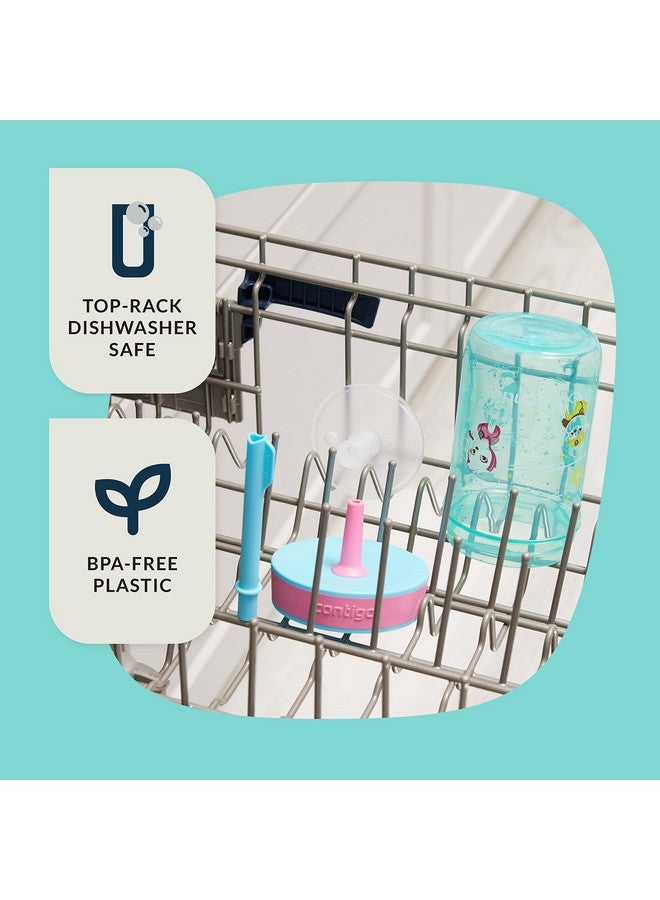 كونتيجو كوب كونتيجو باو باترول للأطفال مقاوم للانسكاب مع ماصة | زجاجة مياه بلاستيكية خالية من مادة BPA | سعة 14 أونصة، عبوة من قطعتين للمنزل والمدرسة والسفر - Image 2