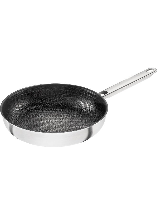 Zwilling مقلاة زويلينغ جوي بلس 24 سم، طلاء غير لاصق مقاوم للخدش مع شبكة واقية، مناسبة لجميع أنواع المواقد، آمنة للاستخدام مع الحث، آمنة في غسالة الصحون، سوداء - Image 1
