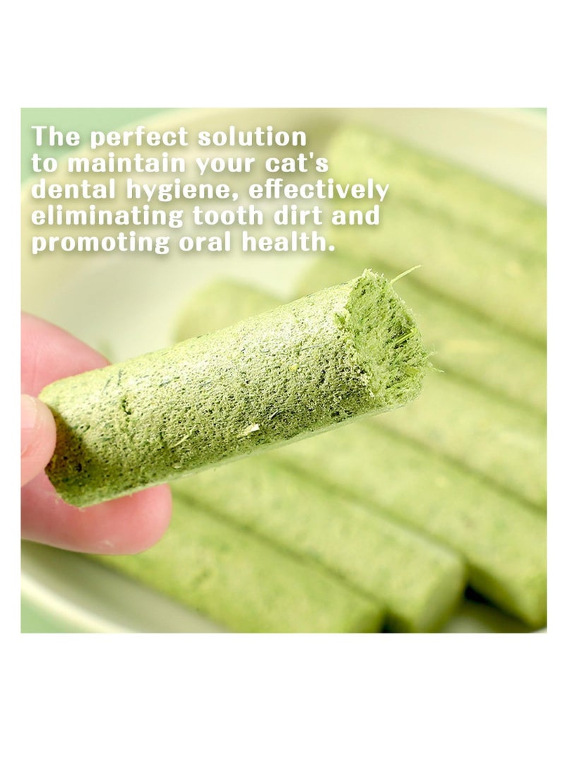 Meetion 6Pcs Cat Grass Teething Stick,Cat Teeth Cleaning Catnip Toys Sticks Indoor Kitten Chew Stick Cats Toy Natural Oral Cleaning for Increase Appetite, Hairball Removal  - Image 3