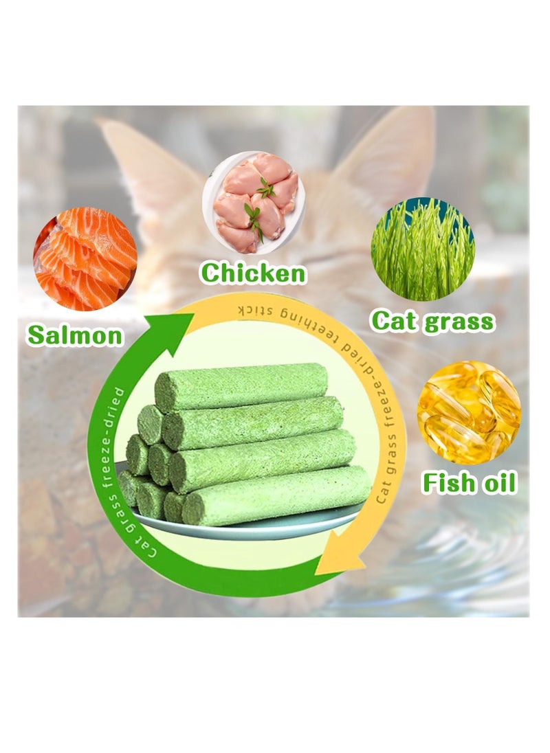 Meetion 6Pcs Cat Grass Teething Stick,Cat Teeth Cleaning Catnip Toys Sticks Indoor Kitten Chew Stick Cats Toy Natural Oral Cleaning for Increase Appetite, Hairball Removal  - Image 5