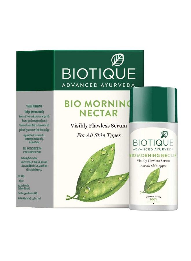 Biotique Bio Morning Nectar Visibly Flawless Serum (40Ml) (Pack Of 2) - Image 2