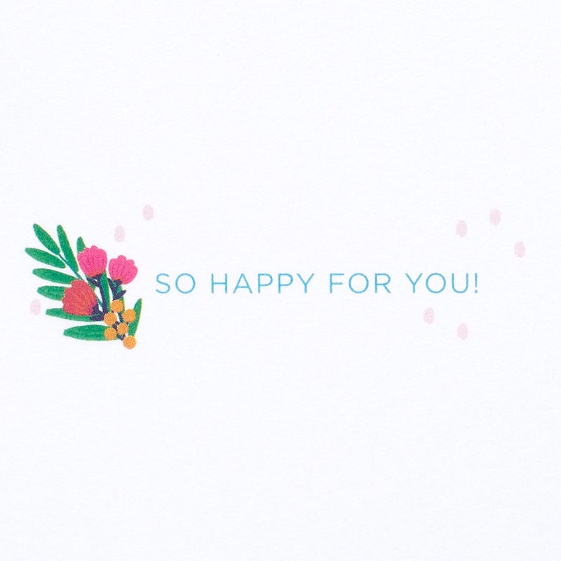 Papyrus Congratulations Card (So Happy For You) - Image 3