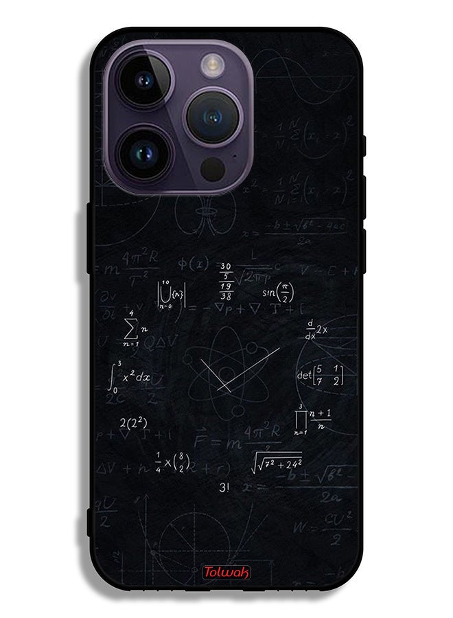 Tolwak Apple iPhone 14 Pro Protective Case Maths Clock - Image 2