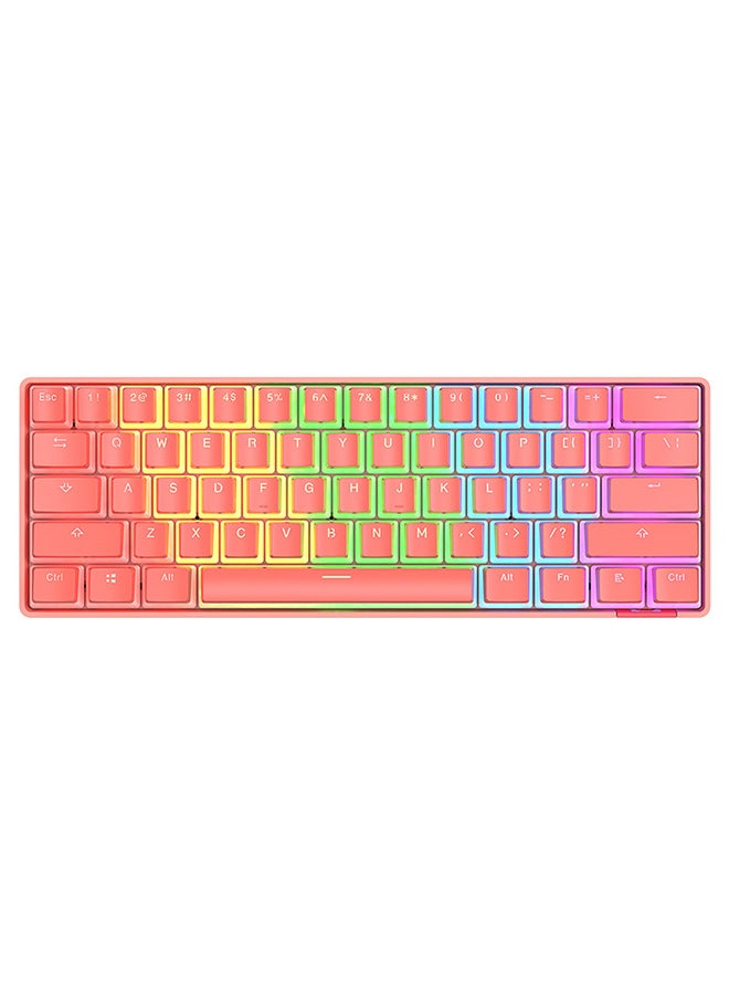 آجاز DaiDai STK61 بلوتوث الألعاب بودنغ لوحة المفاتيح الميكانيكية اللاسلكية الأزرق التبديل RGB - Image 2