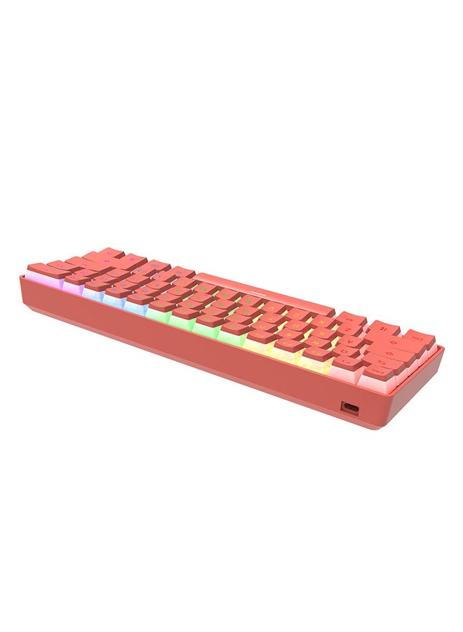 آجاز DaiDai STK61 بلوتوث الألعاب بودنغ لوحة المفاتيح الميكانيكية اللاسلكية الأزرق التبديل RGB - Image 3