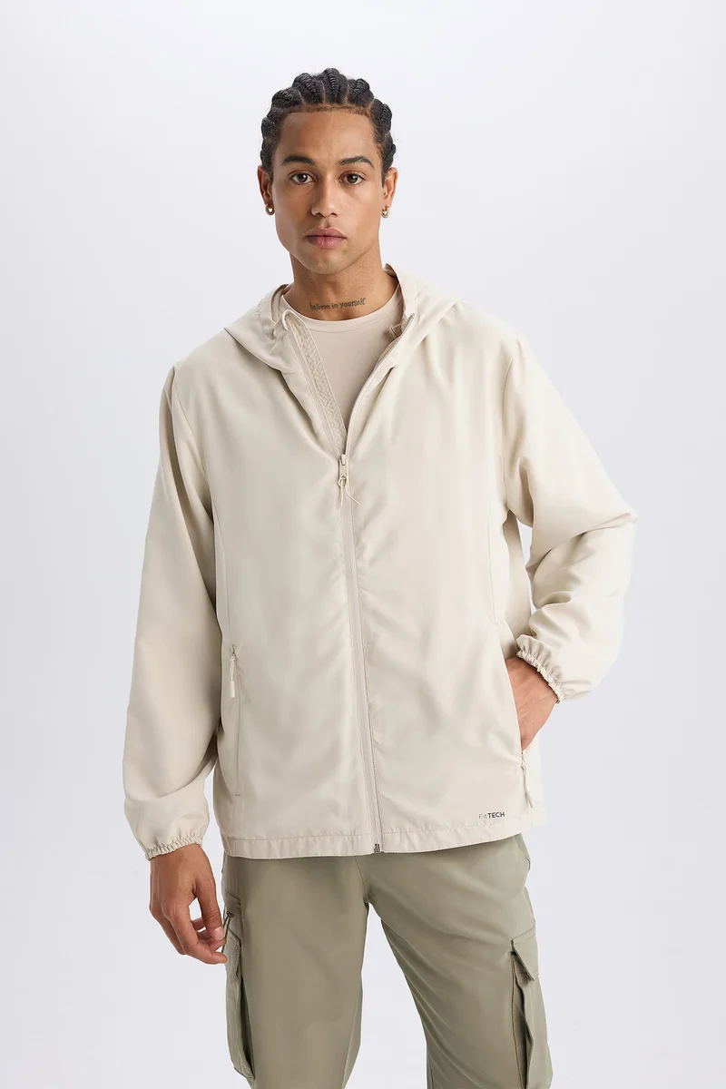 Defacto  DeFactoFit Regular Fit Mesh Lined Woven Spring Waterproof Jacket for Men | Best Price UAE