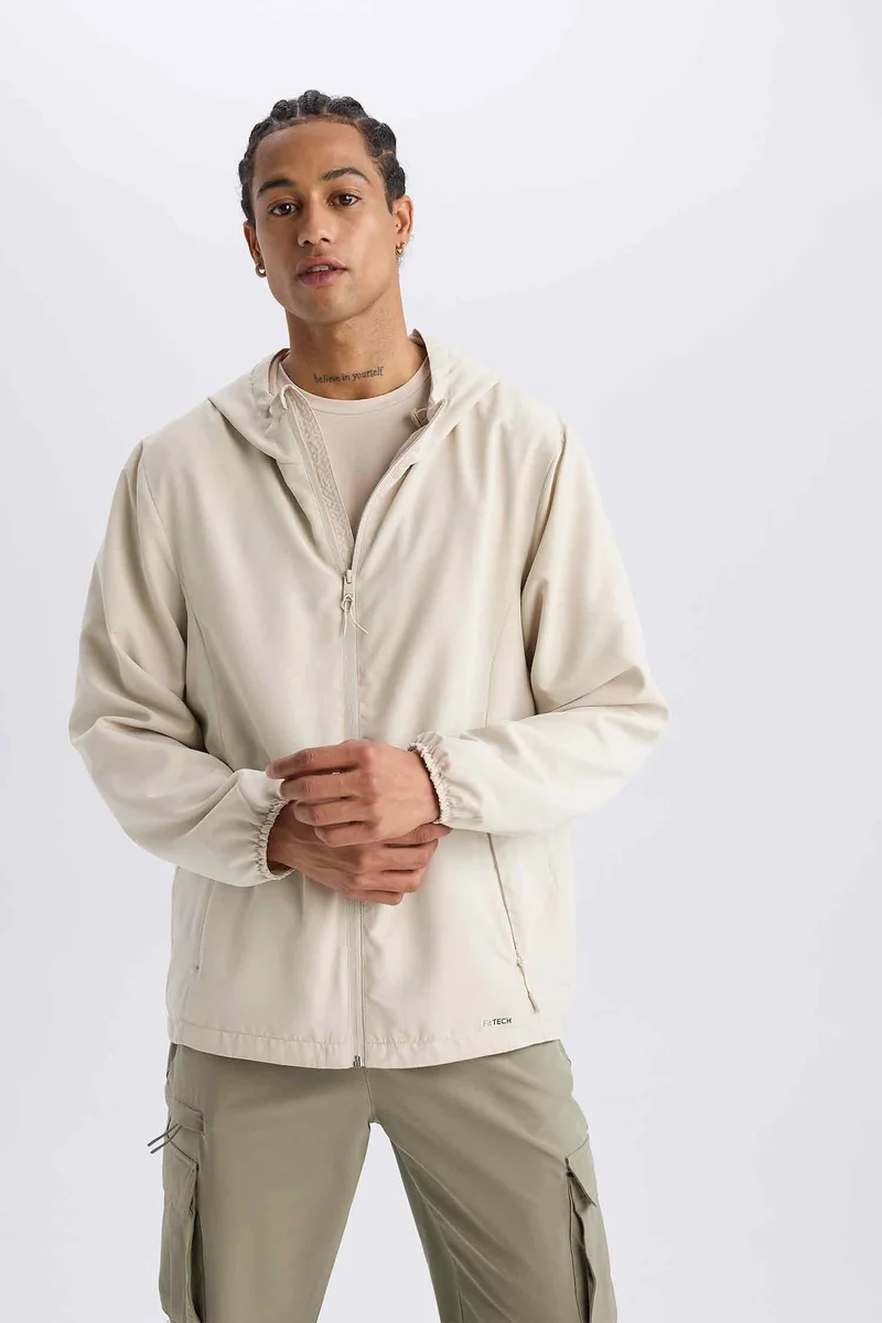 Defacto  DeFactoFit Regular Fit Mesh Lined Woven Spring Waterproof Jacket for Men | Best Price UAE