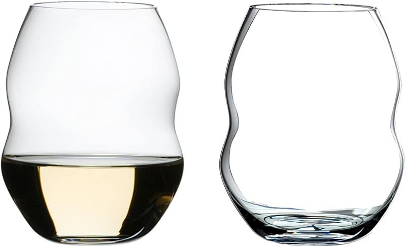 Riedel كأس ريدل سويرل للنبيذ الأبيض - سعة 13 أونصة، آمن في غسالة الصحون، تصميم متموج - Image 1