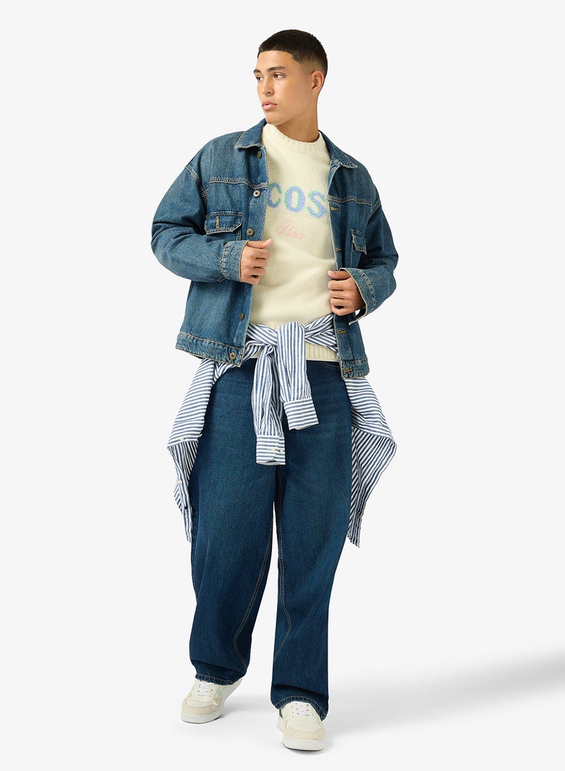 لاكوست كنزة صوف سميكة بياقة دائرية - Image 4