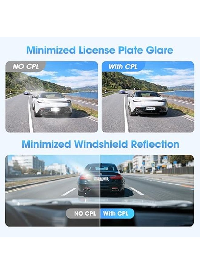 DDPAI CPL Polarizing Filters for DDPAI Z60 Pro and Z60 Dash Cam Models, Reduce Glare - Image 5