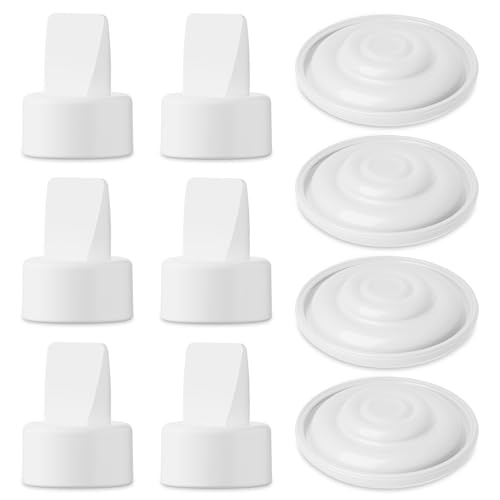 afontoto 10PCS Breast Pump Parts Compatible with Spectra S2, S1, 9Plus, 6 Pack Silicone Duckbill Valve & 4 Pack Silicone Diaphragm for Spectra Breastpump Parts, Not Original Replacement Accessories - Image 1