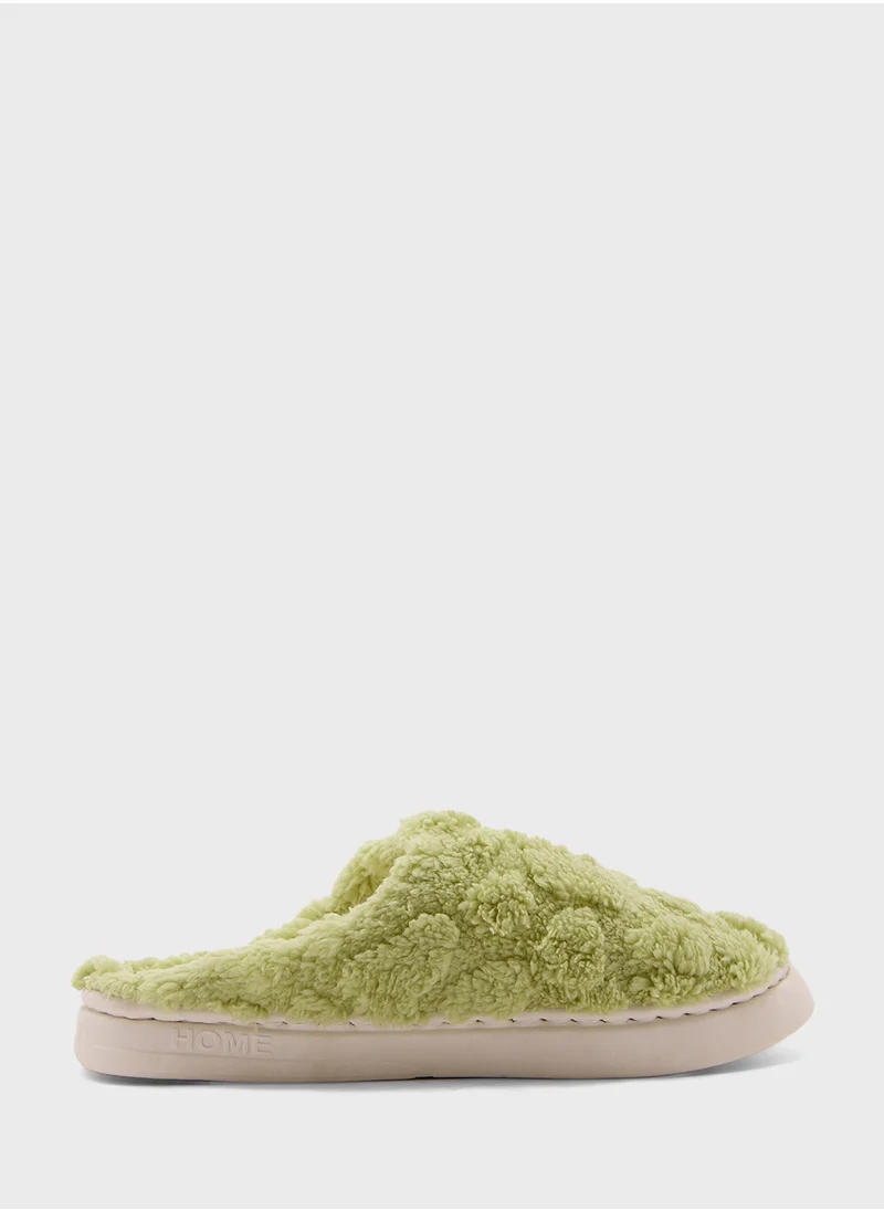 Ginger Textured Bedroom Slippers