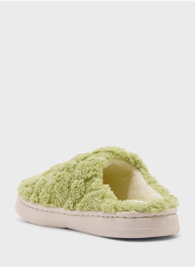 جينجر Textured Bedroom Slippers