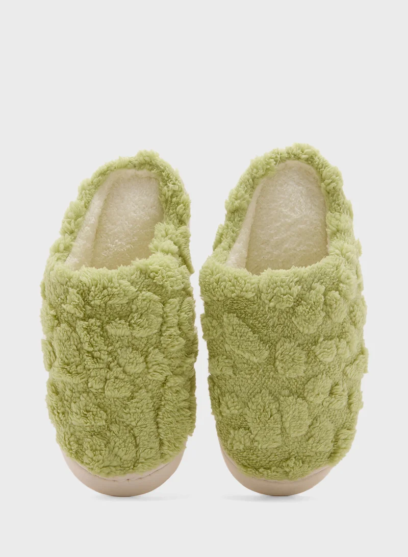 Ginger Textured Bedroom Slippers