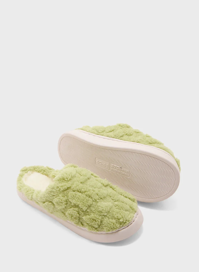 Ginger Textured Bedroom Slippers