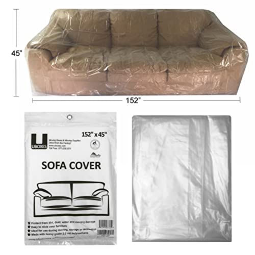 Uboxes Sofa Protective Poly Covers, 152 x 45 in (Pack of 1) - Image 2