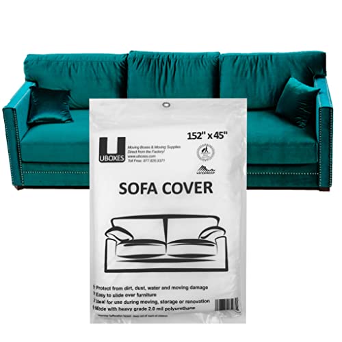 Uboxes Sofa Protective Poly Covers, 152 x 45 in (Pack of 1) - Image 4