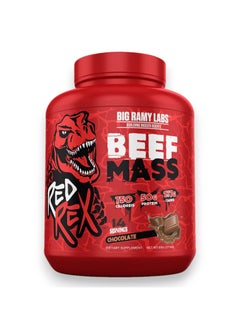 BIG RAMY LABS Red Rex Beef Mass, Chocolate Flavour, 6 LB 