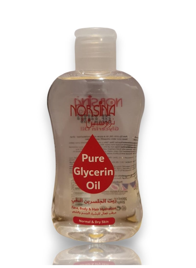 نورسينا زيت الجلسرين النقي للبشرة العادية والجافة 200 مل - Image 1