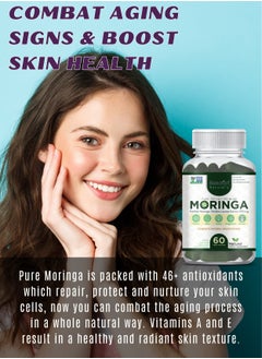 Bekdorf Bekdorf Natural's Pure Moringa Leaves Extracts Standarized to 5% Saponins-60 Vegan Capsules(Preservatives free)  - Image 3