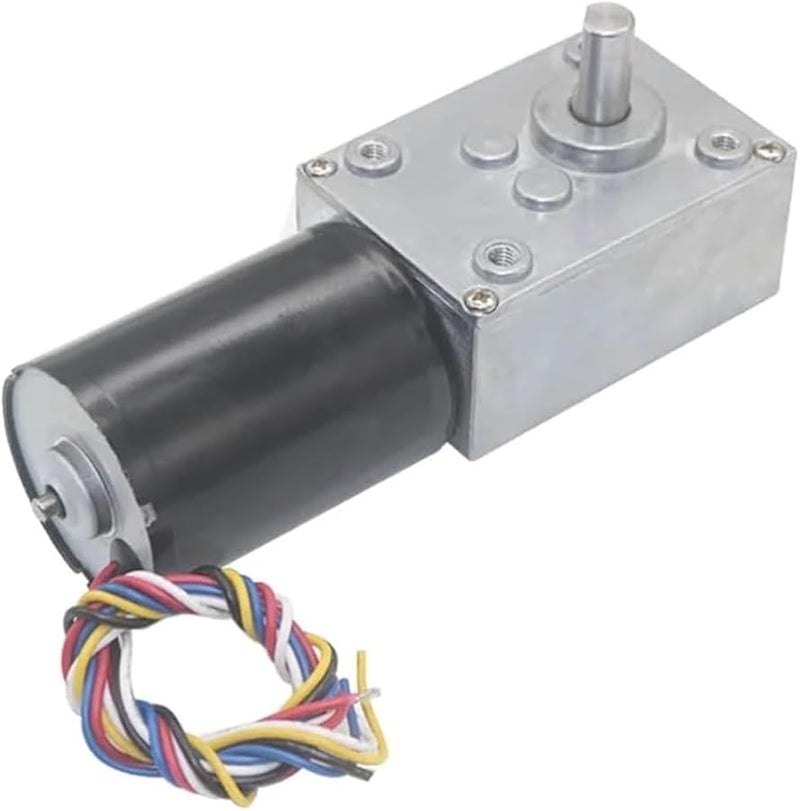 24V 28RPM DC Brushless Worm Gear Motor with Speed Feedback and PWM Regulation - Image 3