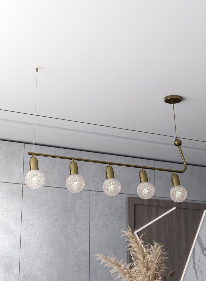 يوكاندل ثريا مودرن ذهبي لمبات نازلة - Image 1